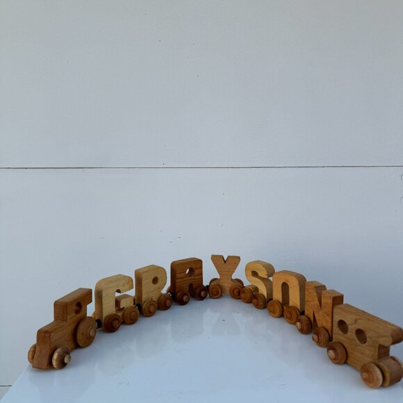 Handcrafted Wooden Magnetic 'Grayson' Train - Picture 3 of 5